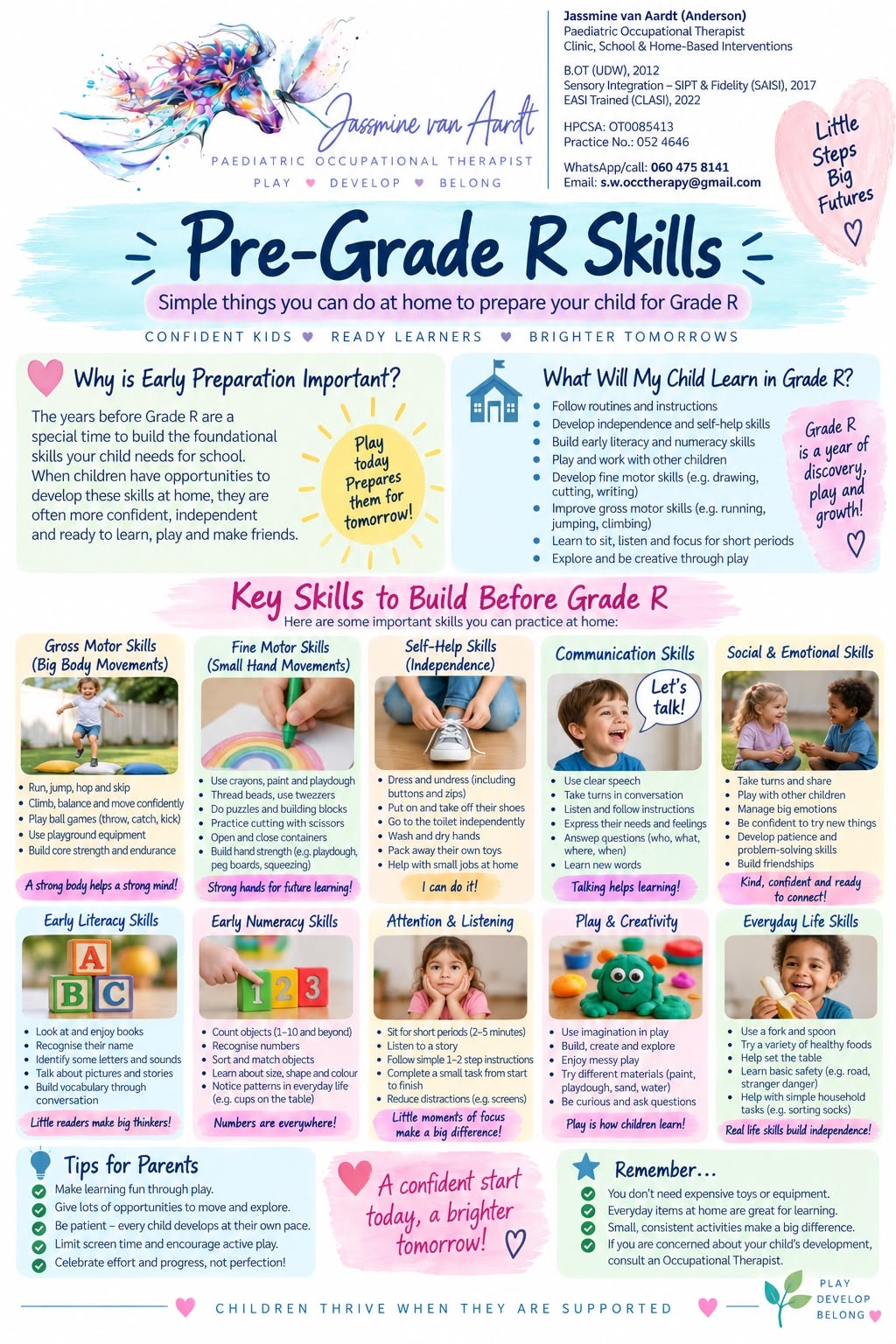 Pre-Grade R Skills — Simple things you can do at home to prepare your child for Grade R.